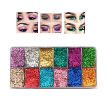 Arfa cosmetics Mini glitter eye shadow kit 12 multicolours330_166