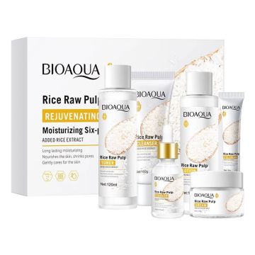 BIOAQUA Rice Pulp Glow Moisturizing 6 Pcs Kit BQY79713439_844