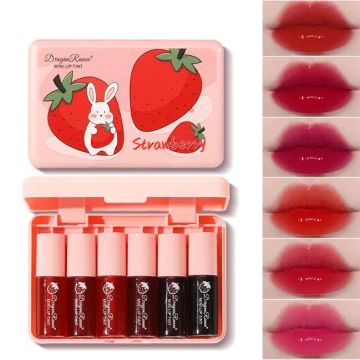 Dragon Ranee Set Of 6 Waterproof Strawberry Lip tint set829_221