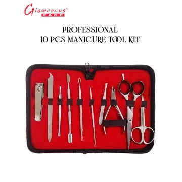 Glamorous Face 10 Pieces Professional Manicure Tool Kit744_927