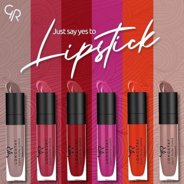 Golden Rose Longstay Liquid Matte Lipstick - Shade 1 Liquid Lipstick - Matte Lipsticks - Makeup Products - Lipstick Matte434_528