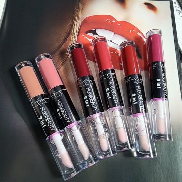 HUXIABEAUTY Pack of 06 24h 2 in 1 LipGloss For Women And For Girls 5579259_374