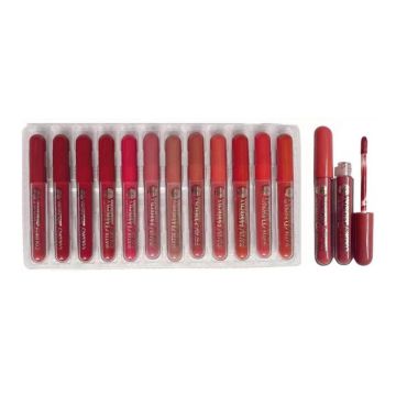 Matte Color Perfectly Lip Gloss 12pc Shuda Beauty 5525 Superb Long Lasting Waterproof Matte Nude Lip Gloss545_634