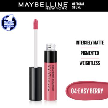 Maybelline New York Color Sensational Liquid Matte Lipstick - 04 Easy Berry973_368