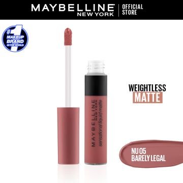 Maybelline New York Color Sensational Liquid Matte Lipstick - NU05 Barely Legal - The Nudes Collection559_521