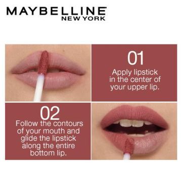 Maybelline New York Color Sensational Liquid Matte Lipstick - The Nudes Collection - NU 01 - Bare it all305_866