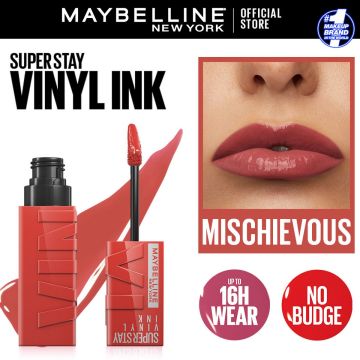 Maybelline New York - Superstay Vinyl Ink Lipstick Mischievous264_496