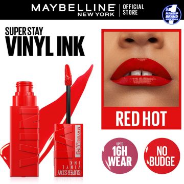 Maybelline New York - Superstay Vinyl Ink Lipstick Redhot549_121