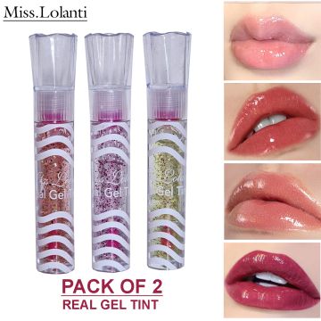 Miss Lolanti  New Pack Of 2 Real Gel Tint Lip Gloss For Girls And Womens730_393