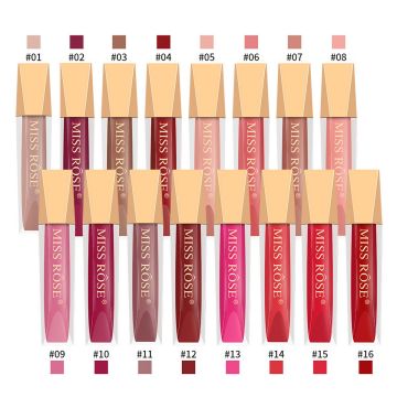 Miss Rose Pack of 3 Lip Gloss Velvet matte matte lip glaze lipstick 5ml*3842_587