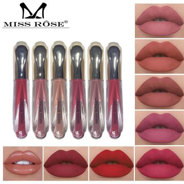 Miss Rose Pack of 6 Professional Matte silky lightweight texture lip-gloss416_147