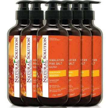 Pack of 6 Natural Solution Body Wash - Honey | Body Wash for Men984_42