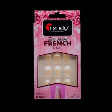 Trendy Ever Lasting French Nails - 12 Nails414_689