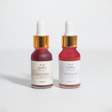 Tuffy Organics Tint Duo bundle of 2 Long-Lasting Hydrating Tints for Lips and Cheeks141_93