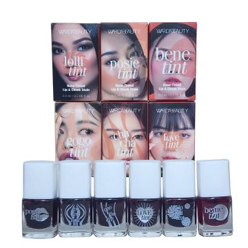 Warda Beauty Pack of 6 Benefit Bene Lip Gloss Tint &amp; Cheek Lip Tint Stain714_815