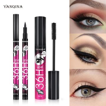 YANQINA Pack Of 2 Eyeliner &amp; Mascara For Women And For Girls497_912