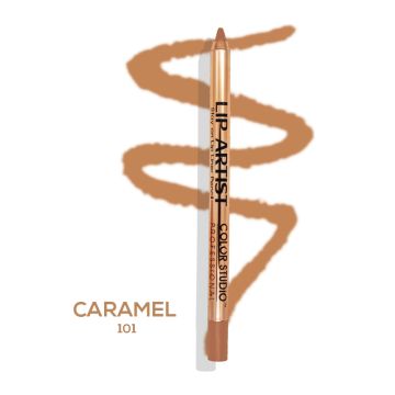 101 CARAMEL  - PRO LIP ARTIST LIP LINER PENCIL CREAMY TEXTURELIP ARTIST LIP LINERS ARE HIGH PERFORMANCE LONG LASTING LIP LINERS. CREATED TO BE LONG WEAR, SMUDGE RESISTANT.  For all-day lip looks, a good lip liner is a MUST! Shop Color Studio Professional8