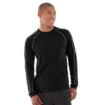 Deion Long-Sleeve EverCool&trade; Tee-XS-Black