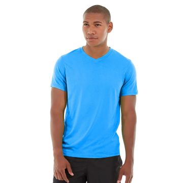 Atomic Endurance Running Tee (V-neck)-L-Blue