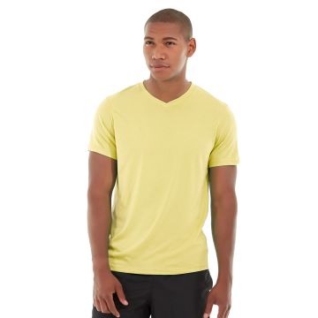 Atomic Endurance Running Tee (V-neck)-M-Yellow